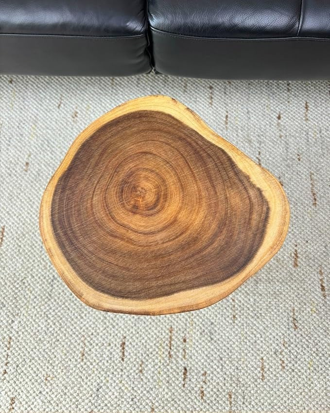 Handcrafted Live Edge Coffee and Side Tables – Rustic Sheesham Wood