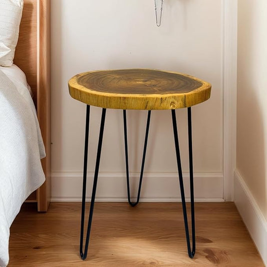 Handcrafted Live Edge Coffee and Side Tables – Rustic Sheesham Wood