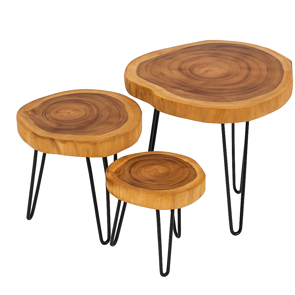 Stunning Pure Live Edge Sheesham Timber Coffee Table