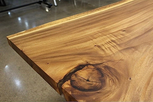 Custom Live Edge Sheesham Dining Table – Handmade Solid Wood Slab, Rustic Modern Dining Furniture