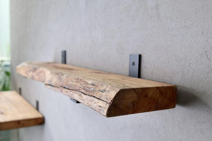 Rustic Handmade Wooden Floating Shelves