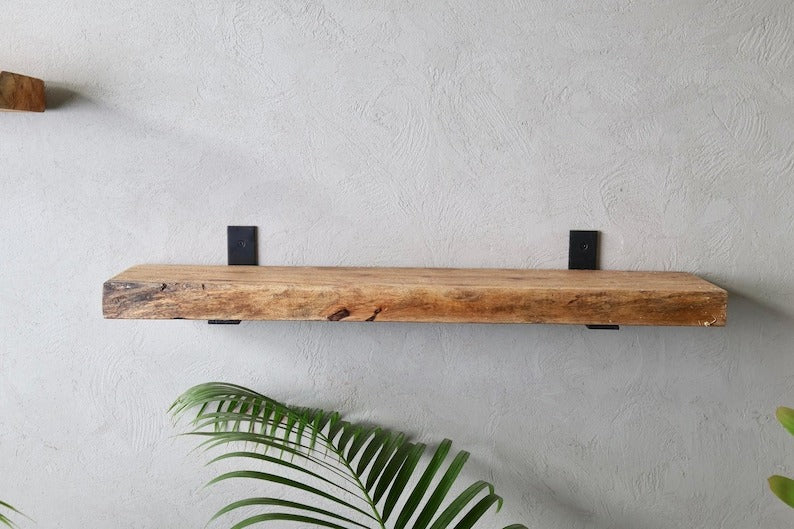Rustic Handmade Wooden Floating Shelves