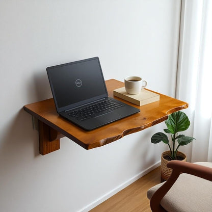 Live Edge Folding Wall Desk