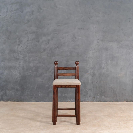 Rustic Reclaimed Wood Ghumti Counter Stool