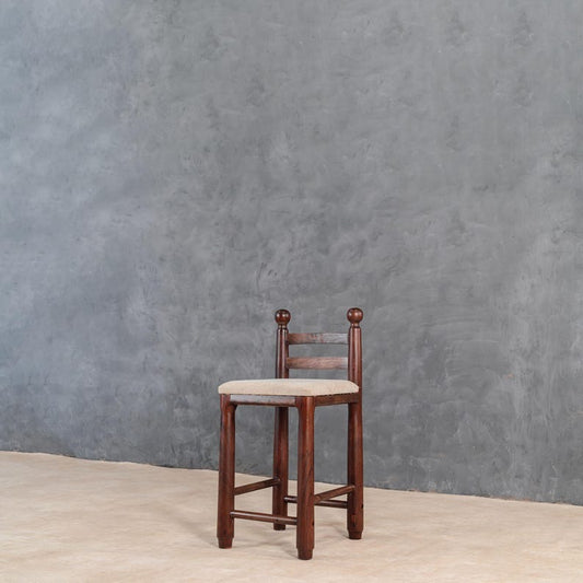 Rustic Reclaimed Wood Ghumti Counter Stool