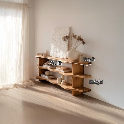 Live Edge Solid Wood Floating Shelf – Walnut TV Shelf, Display Shelf, Desk Shelf & Unique Home Décor Bench Option