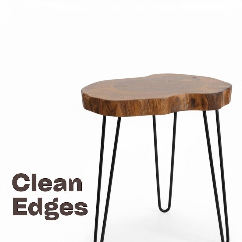 Stunning Pure Live Edge Sheesham Timber Coffee Table