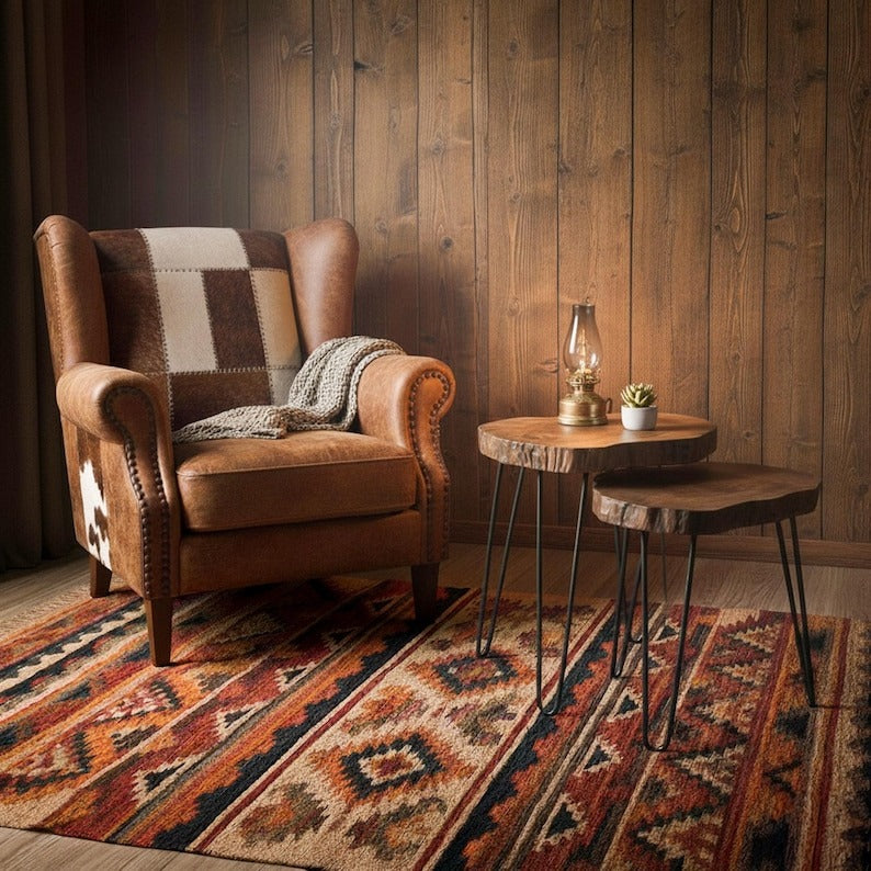 Handcrafted Live Edge Coffee and Side Tables – Rustic Sheesham Wood