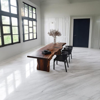 Live Edge Sheesham Wood Dining Table – Rustic Handmade Table for Kitchen & Living Room