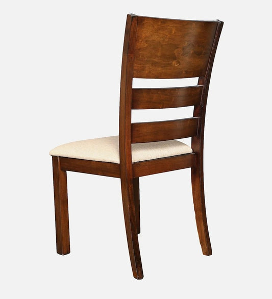Solid Wood Dining Chair with Cushioned Seat