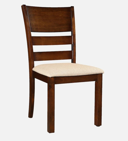 Solid Wood Dining Chair with Cushioned Seat