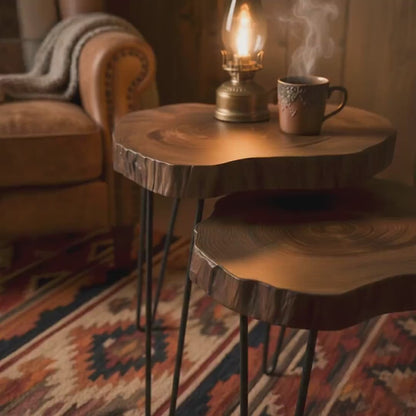 Stunning Pure Live Edge Sheesham Timber Coffee Table