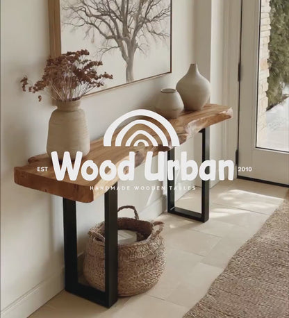 Solid Wood Console Table, Wooden Console Table, Sheesham Console Table, Rustic Console Table, Handmade Console Table