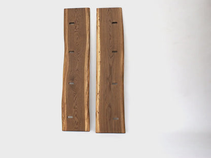 Live Edge Sheesham Wood Bookcase – Handmade Edge Solid Wood Shelf, Natural Edge Shoe Rack, Rustic Modern Storage Furniture