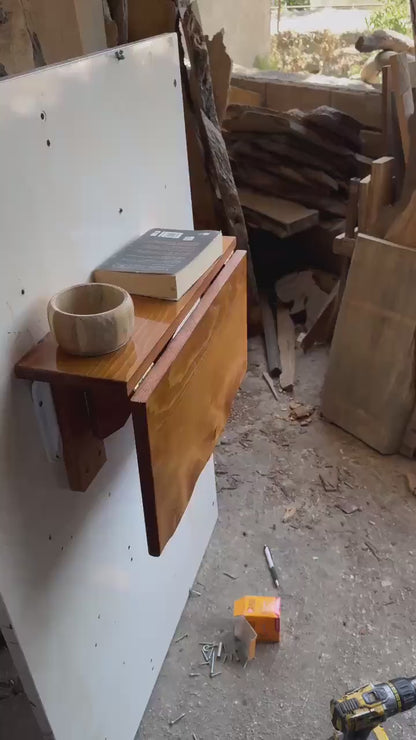 Live Edge Folding Wall Desk