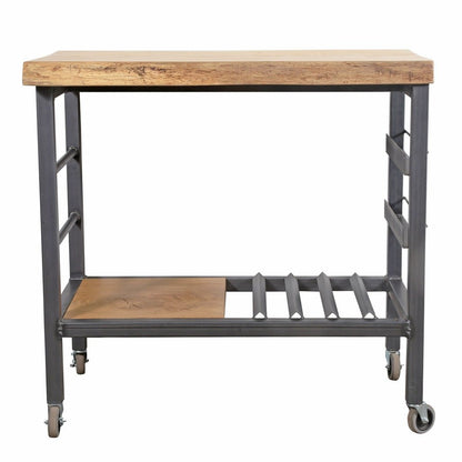 Kitchen Cook Cart – Rolling Prep Table & Serving Trolley